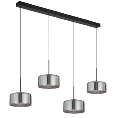 Cedro 4LT Smoked LED Pendant