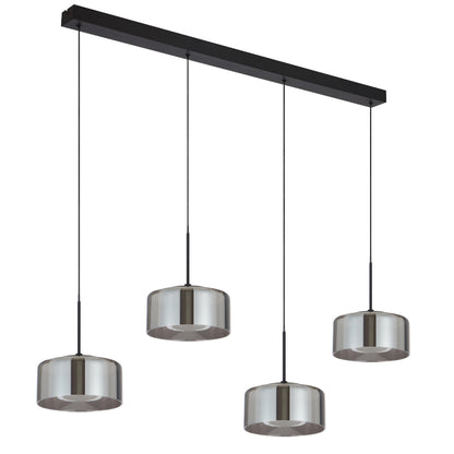 Cedro 4LT Smoked LED Pendant