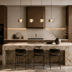 Cedro 4LT Smoked LED Pendant