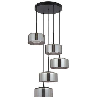 Cedro 5LT Smoked LED Pendant