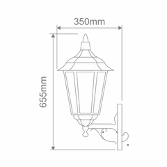 Chester Up-Facing Exterior Coach Light