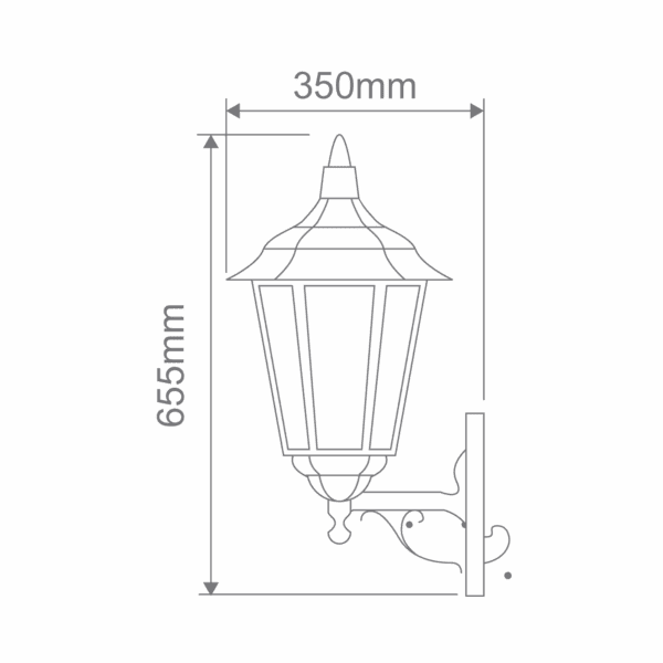 Chester Up-Facing Exterior Coach Light