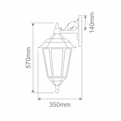 Chester Down-Facing Exterior Coach Light