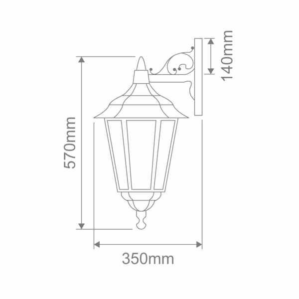 Chester Down-Facing Exterior Coach Light