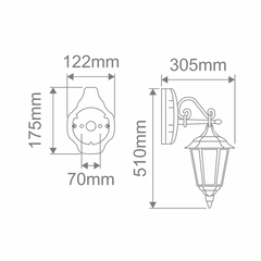 Chester Down-Facing Exterior Coach Light