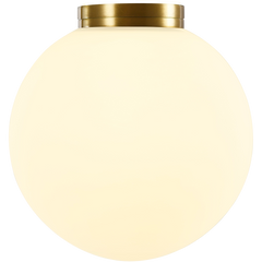 Crest Opal Orb Wall Light Brass