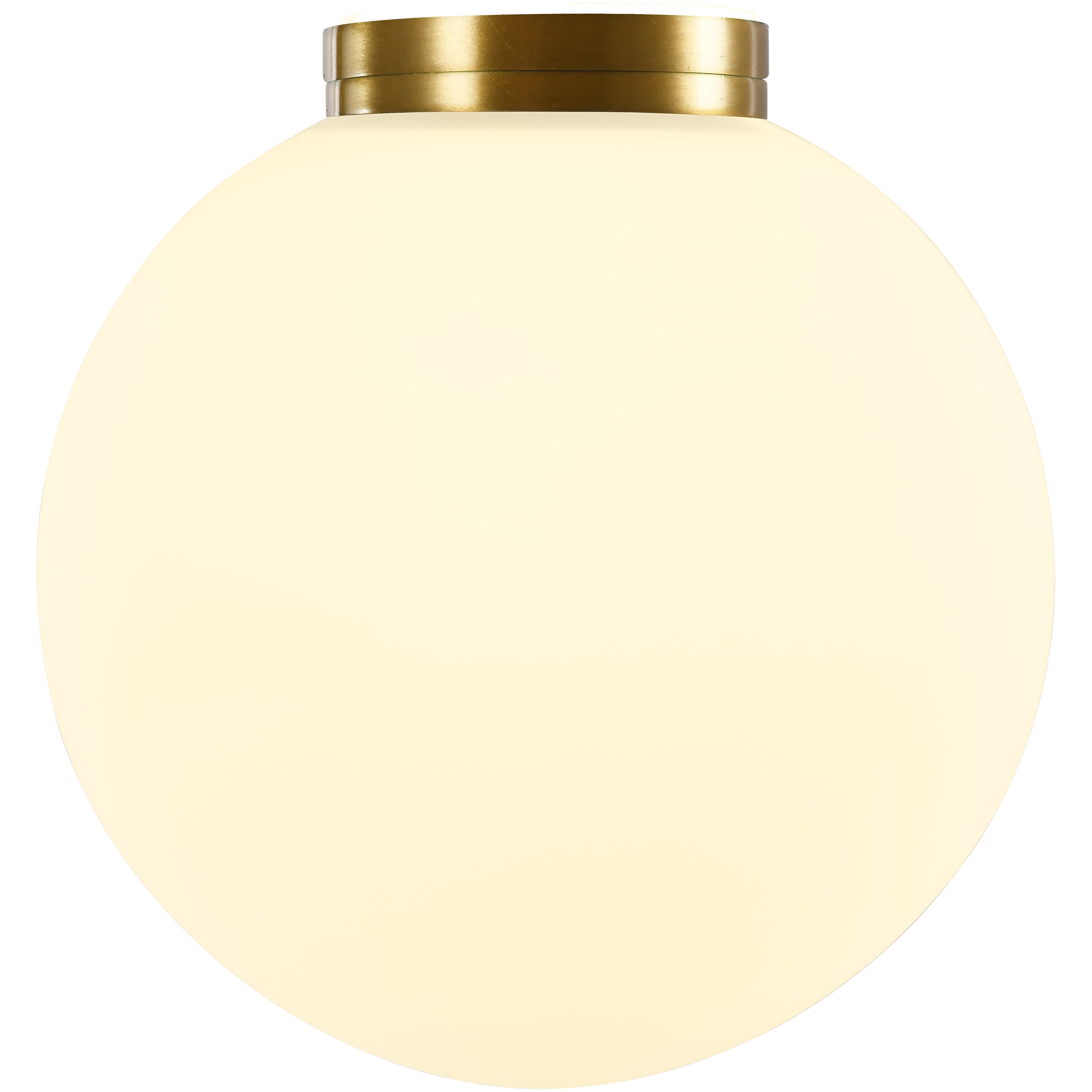 Crest Opal Orb Wall Light Brass