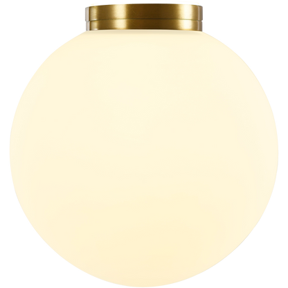 Crest Opal Orb Wall Light Brass
