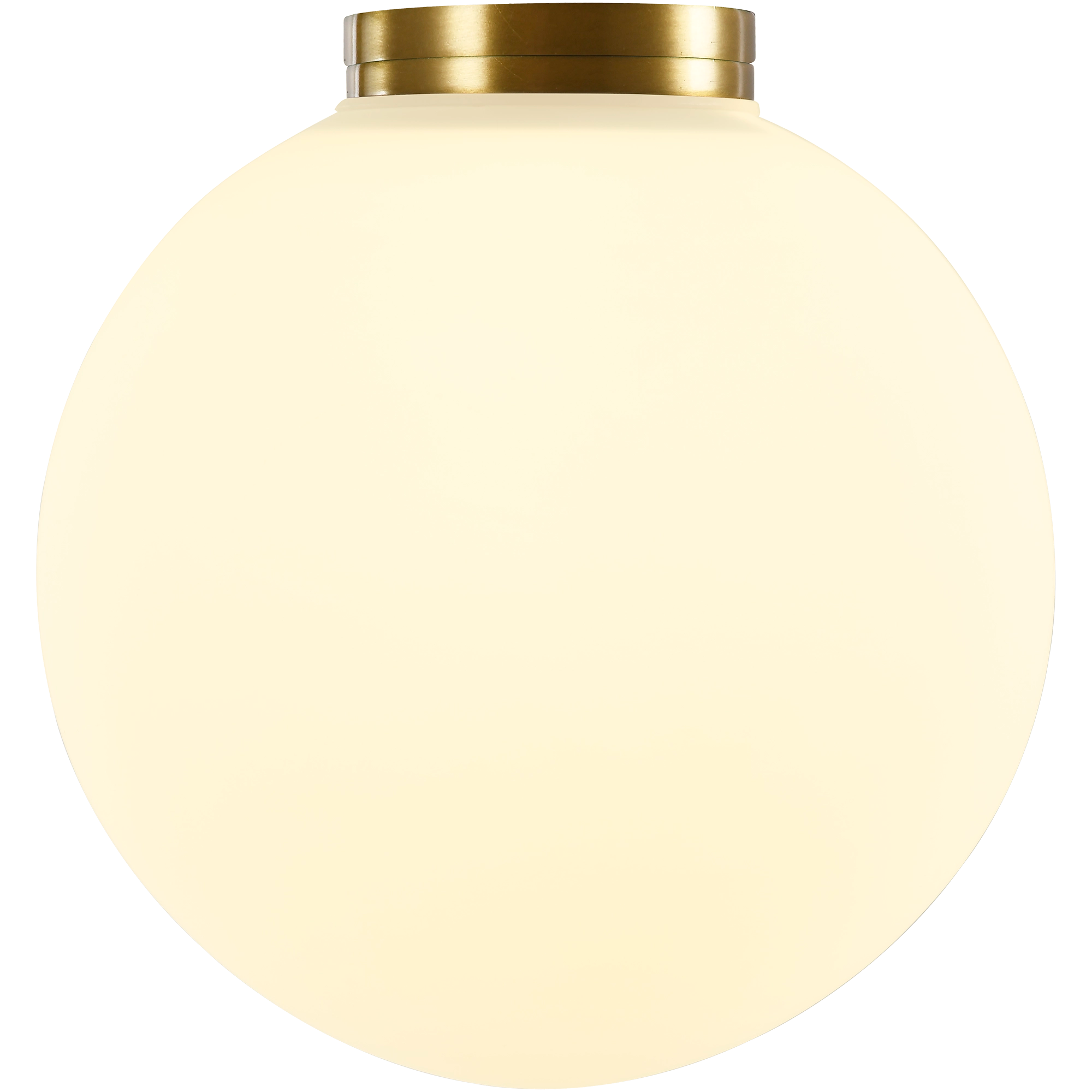Crest Opal Orb Wall Light Brass