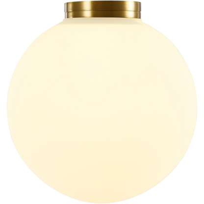Crest Opal Orb Wall Light Brass
