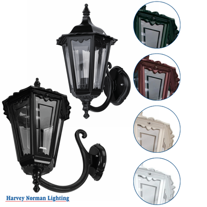 Chester Curved Arm Upward Exterior Coach Light