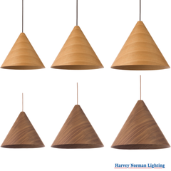 Hugo Conical Timber Pendant