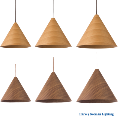 Hugo Conical Timber Pendant
