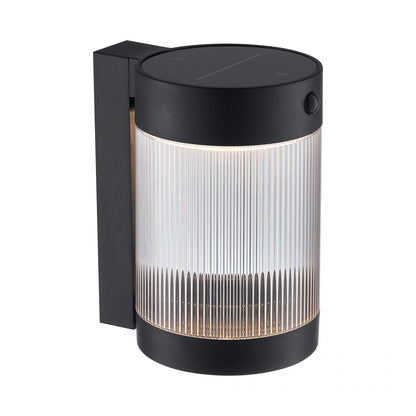 Coupar Solar Wall light Black