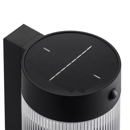 Coupar Solar Wall light Black