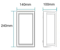 Crew 12W LED Wall Light Black