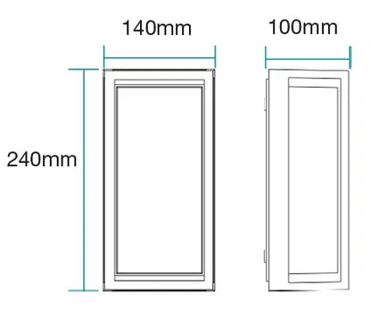 Crew 12W LED Wall Light White