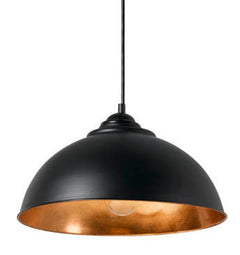 Newport 34cm Pendant Black/Copper