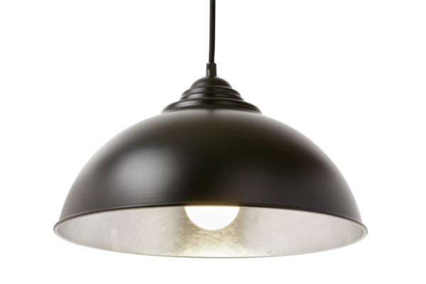 Newport 34cm Pendant Black/Silver