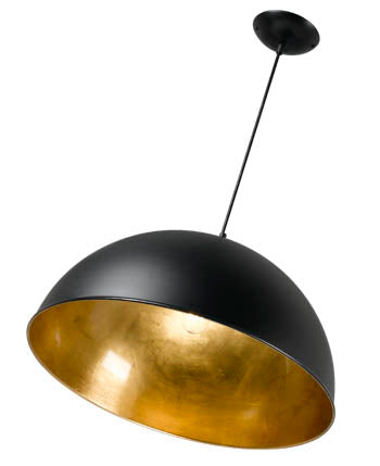 Newport 50cm Pendant Black/Gold