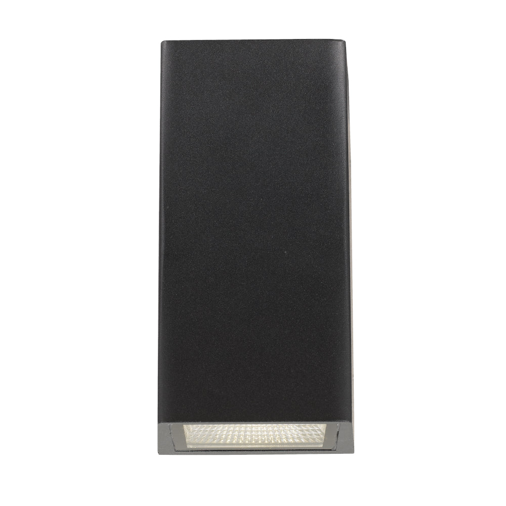 Dash LED Exterior Up/Down Wall Light Black
