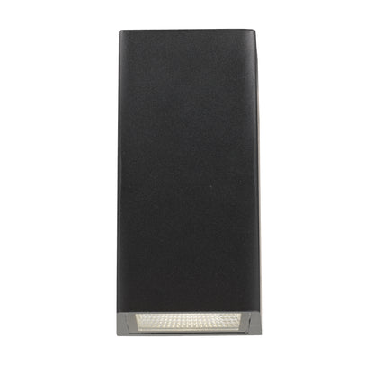 Dash LED Exterior Up/Down Wall Light Black