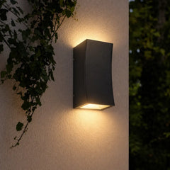 Dash LED Exterior Up/Down Wall Light Black