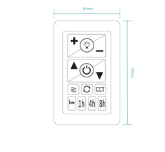 WIFI DC Wall Control to suit all MARTEC DC WIFI, Quantum DC & Zorro DC ceiling fans