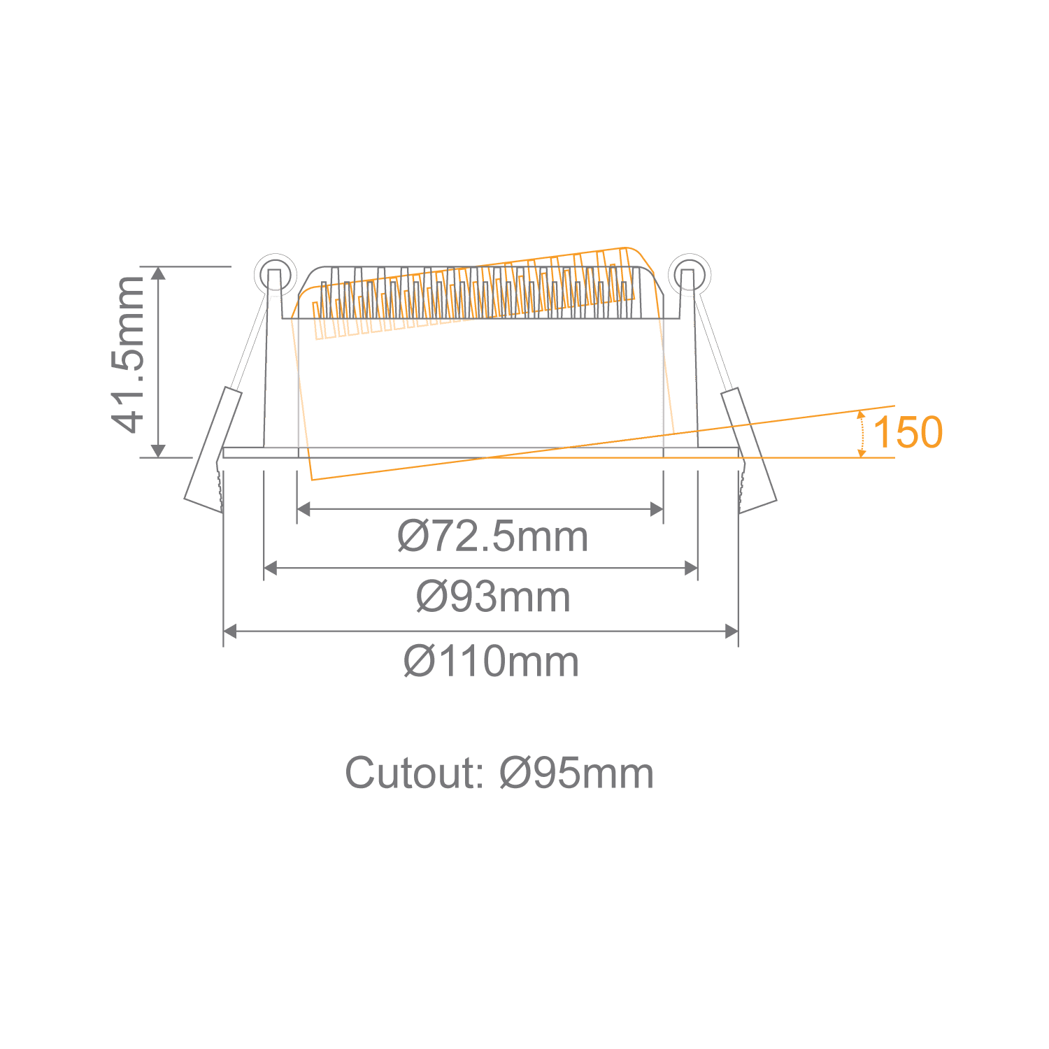 Deco Tilt 13w LED Downlight