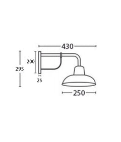 Deksel Wall Light Copper