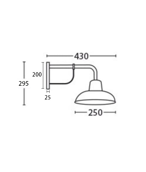 Deksel Wall Light Copper
