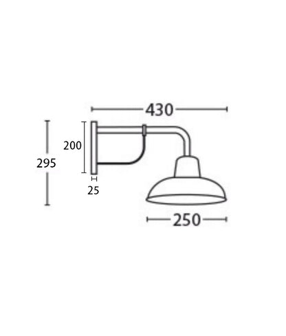 Deksel Wall Light Copper