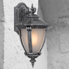 Delfino Exterior Wall Light Silver
