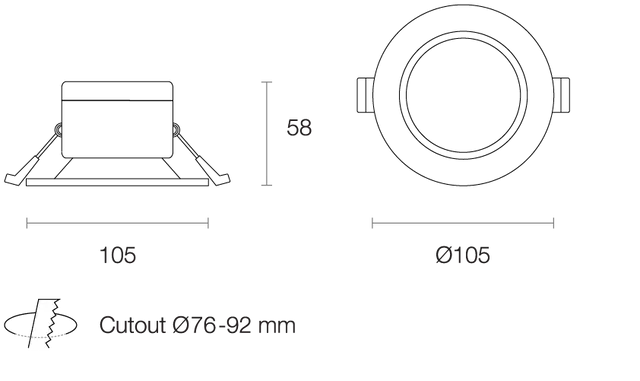 Econoled EC7 7w LED Downlight