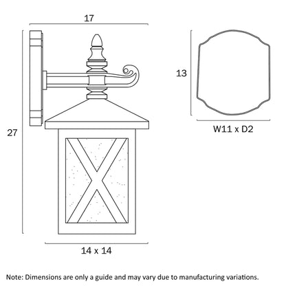 Eldon Exterior Wall Light White