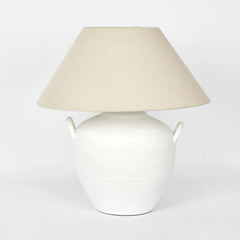 Camille White Table Lamp & Shade