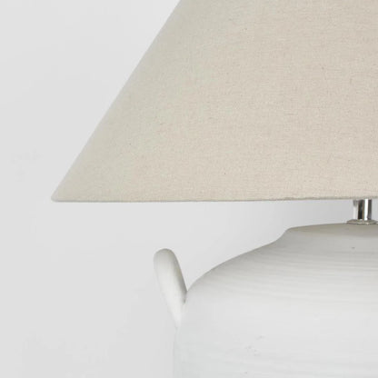 Camille White Table Lamp & Shade