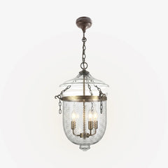 Bell Jar Brass Pendant