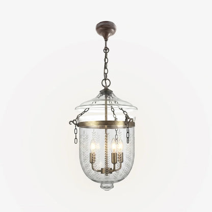 Bell Jar Brass Pendant
