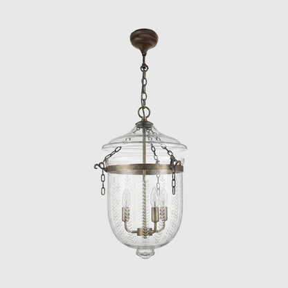 Bell Jar Brass Pendant