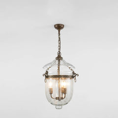 Bell Jar Brass Pendant