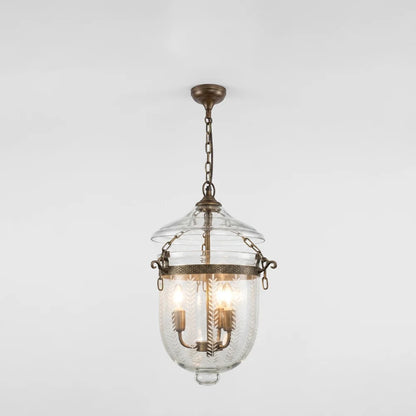 Bell Jar Brass Pendant