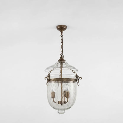Bell Jar Brass Pendant