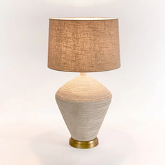 Caufield Sandstone Table Lamp & Shade