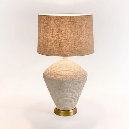 Caufield Sandstone Table Lamp & Shade