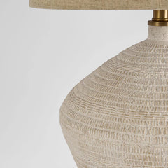 Caufield Sandstone Table Lamp & Shade