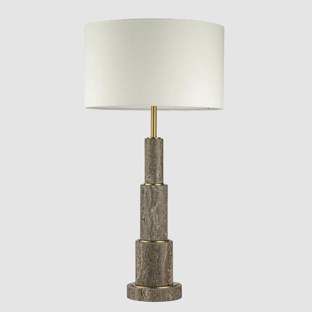 Nova Travertine Table Lamp