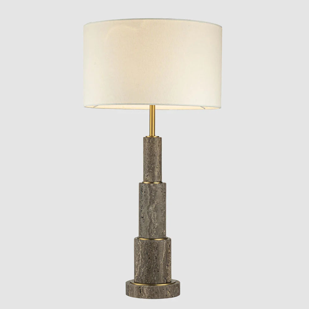 Nova Travertine Table Lamp