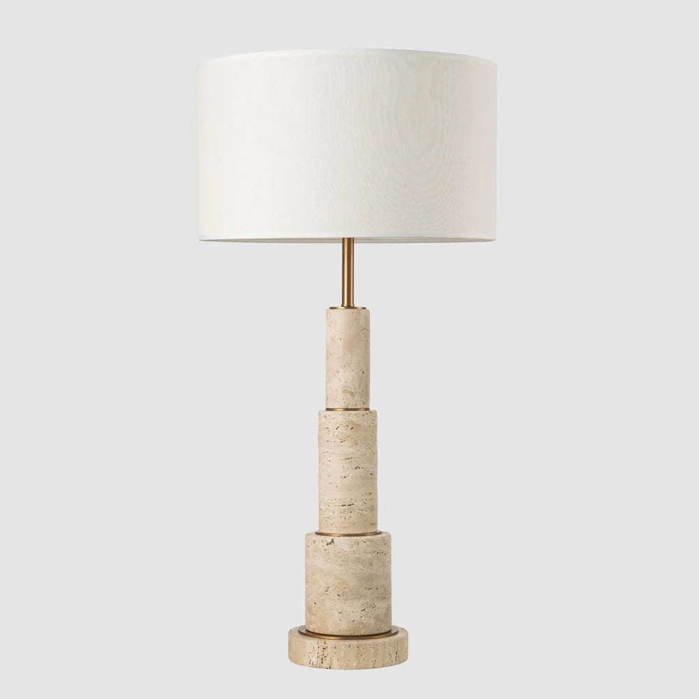 Nova Travertine Table Lamp