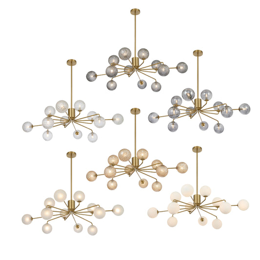 Felton 12 Light Pendant Antique Gold